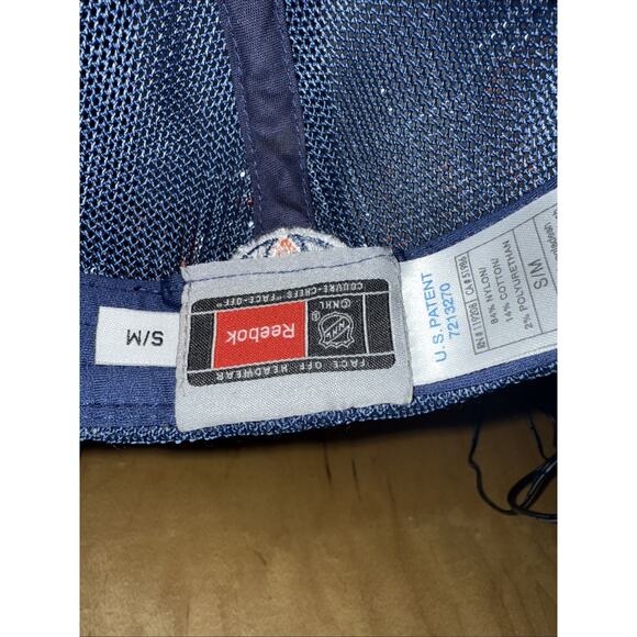 Vintage Edmonton Oilers REEBOK Face Off Hat Cap! EMBROIDERED! S/M Flex - Picture 5 of 5